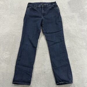 NYDJ Lift x Tuck Straight Jeans Pants Women 8 Blue Denim Normcore USA Made